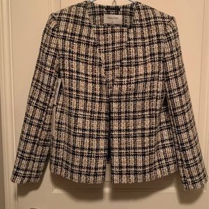 aritzia babaton tweed matching blazer and skirt